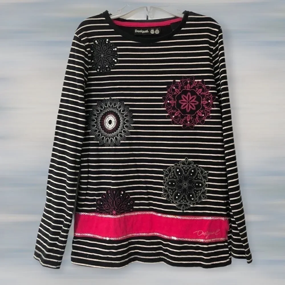 Desigual Girl’s Mandalas Sailor Top‎